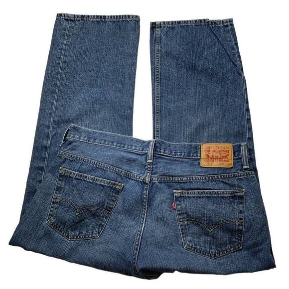 Levis 569 Jeans Men's Size 36X30 Relaxed Fit Bleu Denim - Picture 8 of 12